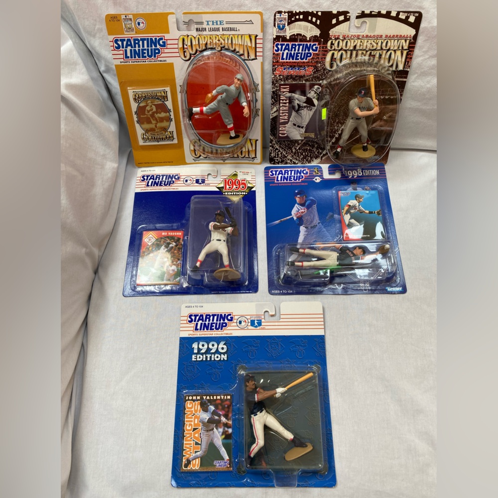 NWT Boston Red Sox Baseball 5 Vintage Starting Lineup Figures. Sealed.